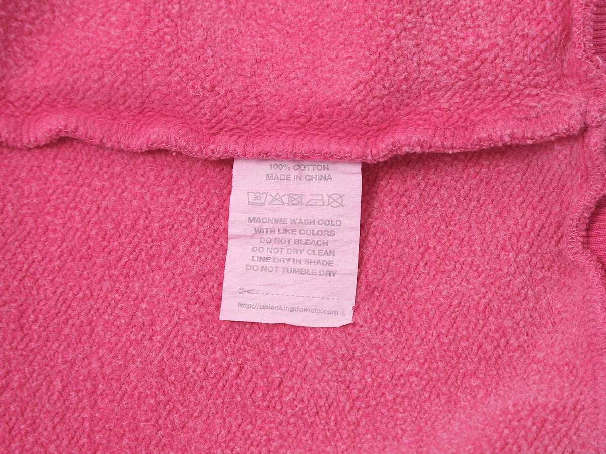 480 GSM BOXY CROPPED FIT 'WASHED PINK' ZIP-UP HOODIE