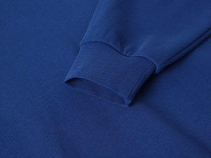 630 GSM BOXY CROPPED FIT 'CHEMICAL BLUE' HOODIE