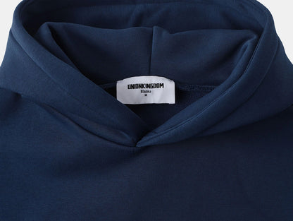 500 GSM  BOXY CROPPED 'DENIM BLUE' HOODIE