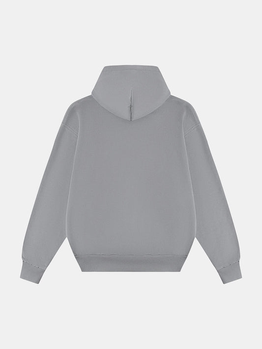 420 GSM CROPPED FIT 'GRAY' HOODIE