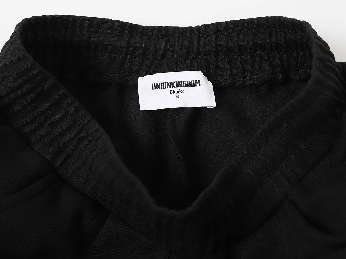 520 GSM COZY BAGGY 'BLACK'  STRAIGHT PANTS