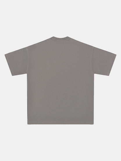 250 GSM LOOSE FIT 'SMOKE GRAY' T-SHIRT