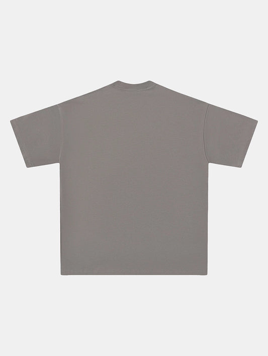 250 GSM LOOSE FIT 'SMOKE GRAY' T-SHIRT