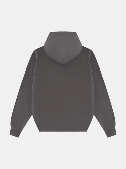 360 GSM CROPPED FIT 'FOG GRAY' HOODIE