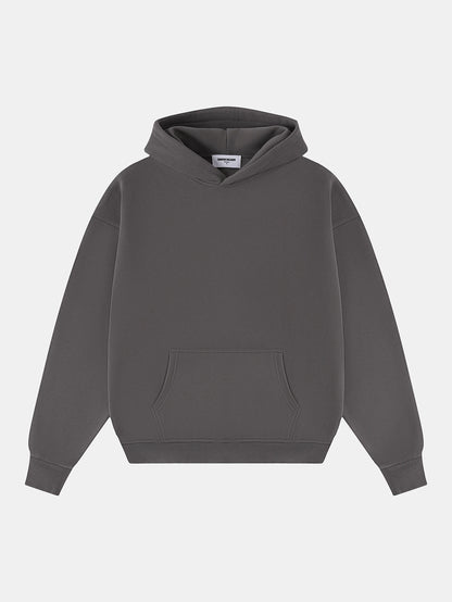 360 GSM CROPPED FIT 'FOG GRAY' HOODIE