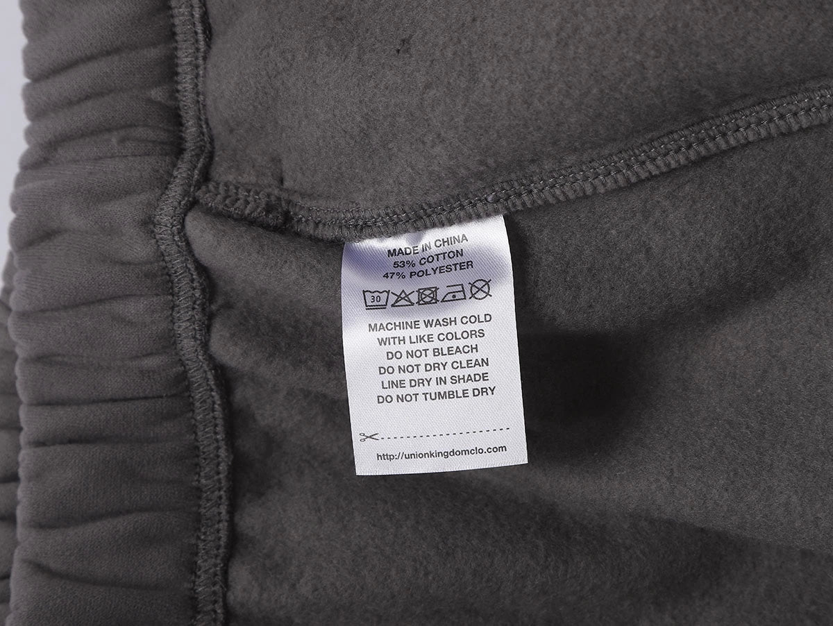 360 GSM NORMAL FIT STRAIGHT 'FOG GRAY' PANTS