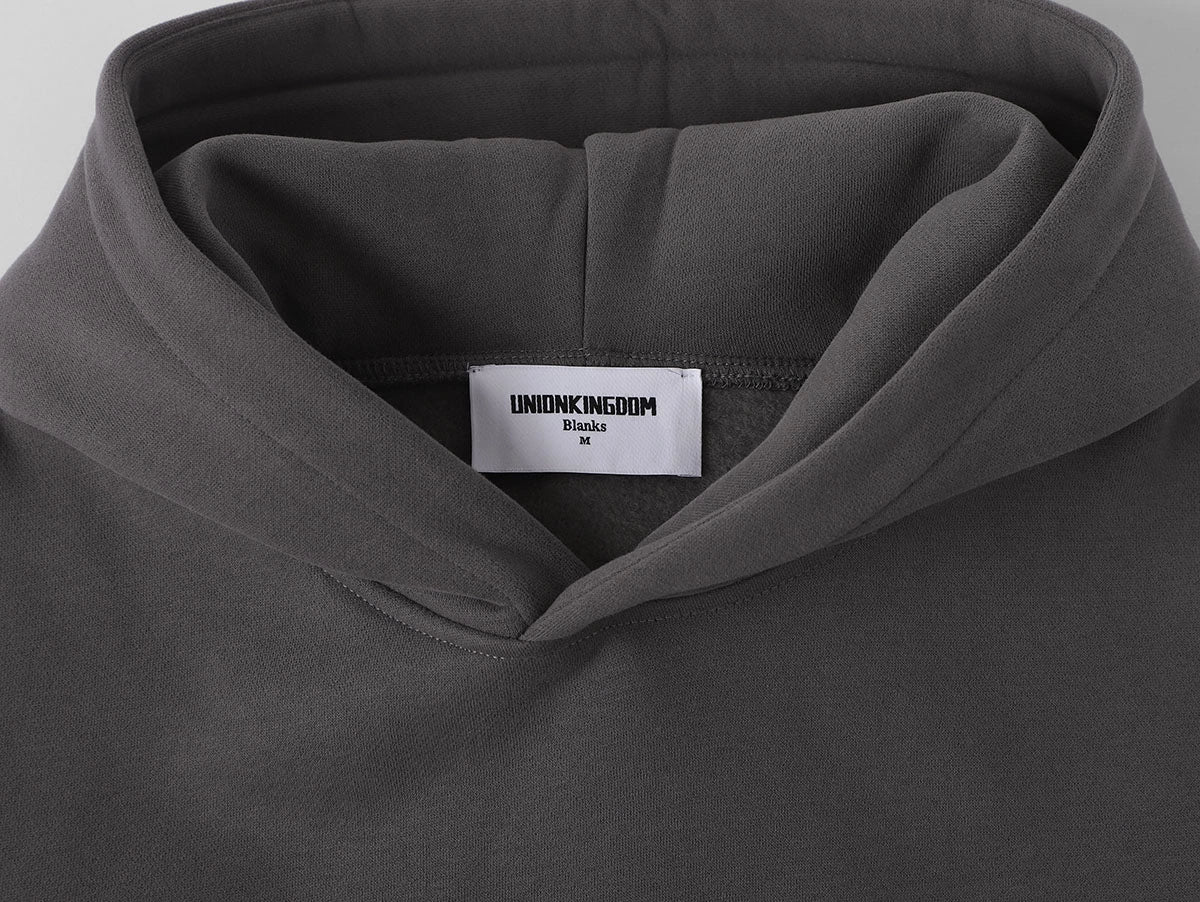 360 GSM CROPPED FIT 'FOG GRAY' HOODIE