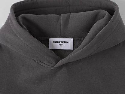 360 GSM CROPPED FIT 'FOG GRAY' HOODIE