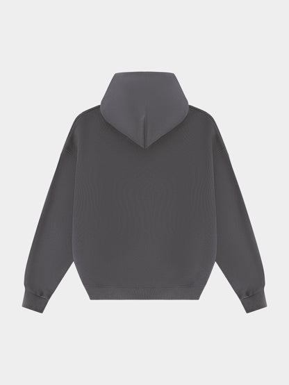 450gsm CROPPED FIT ‘STEEL GRAY' HOODIE