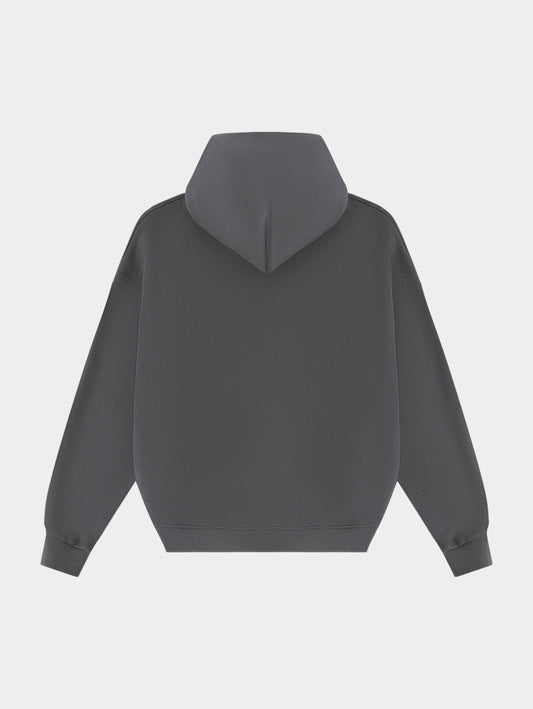 450gsm CROPPED FIT ‘STEEL GRAY' HOODIE
