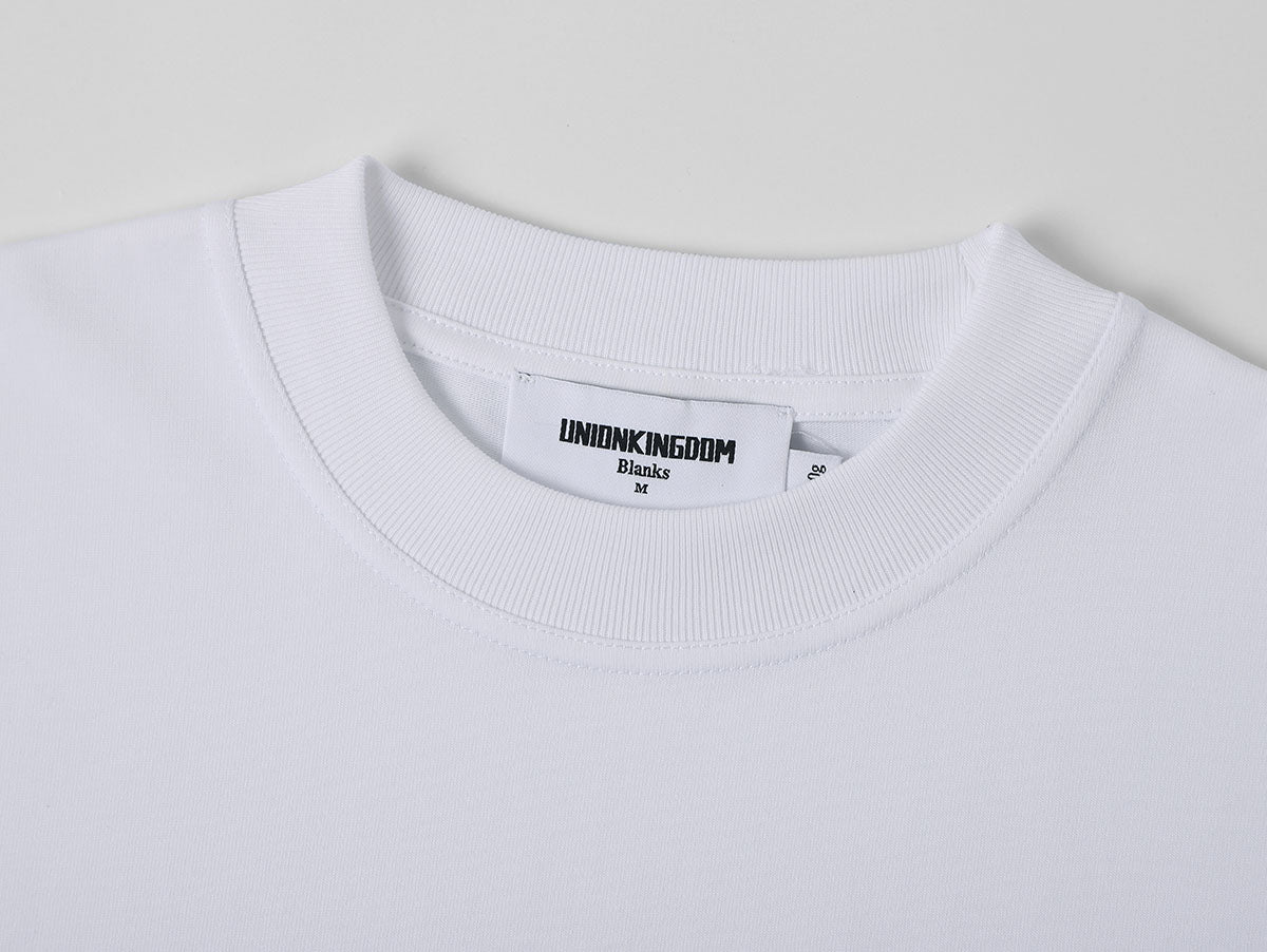 250 GSM LOOSE FIT WHITE' T-SHIRT