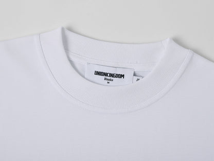 250 GSM LOOSE FIT WHITE' T-SHIRT