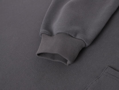 450gsm CROPPED FIT ‘STEEL GRAY' HOODIE