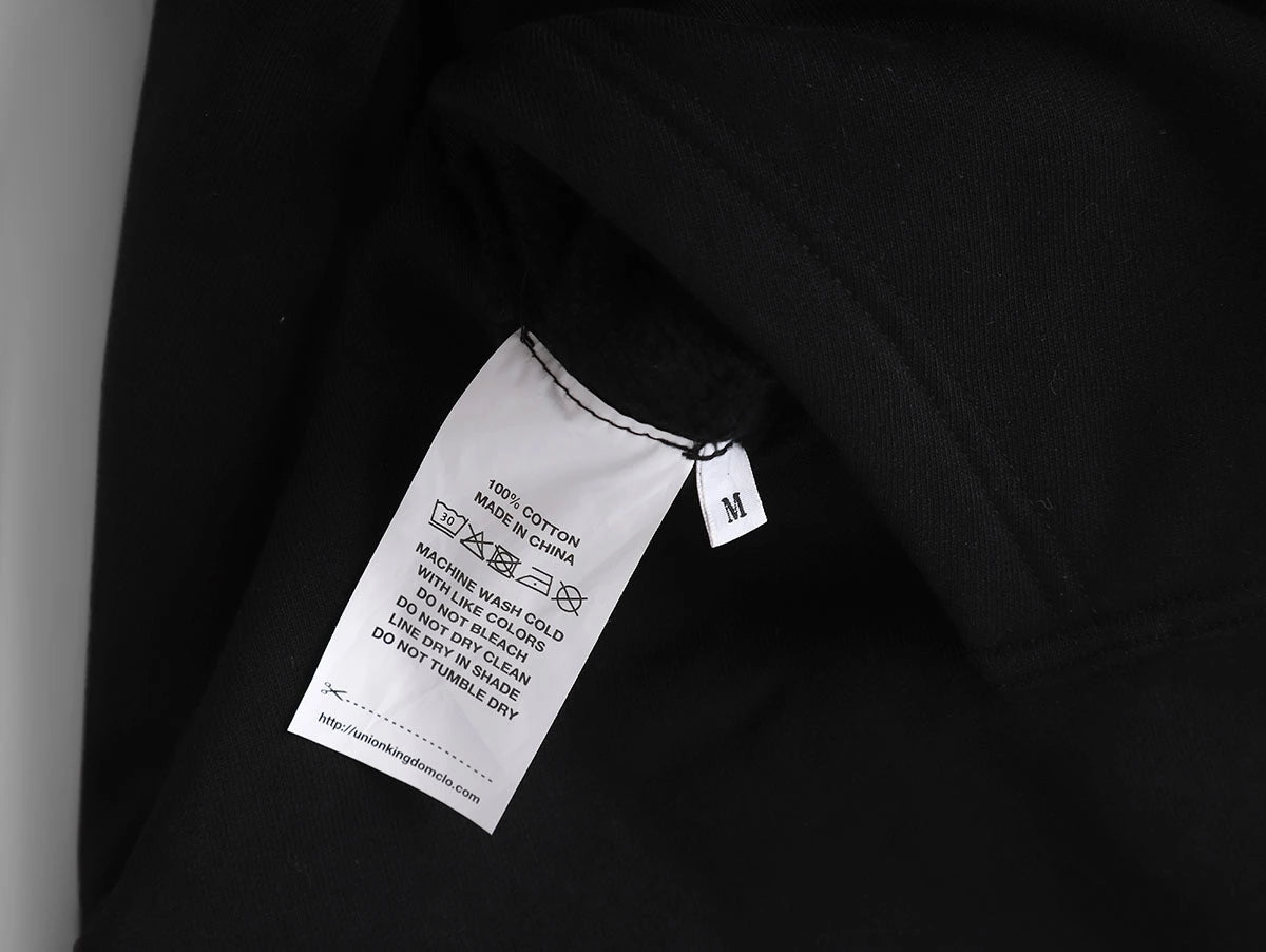 1000 GSM DOUBLE-LAYER 'BLACK' HOODIE