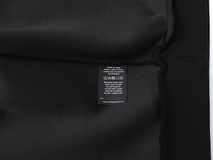 630 GSM BOXY CROPPED FIT 'BLACK' CREWNECK