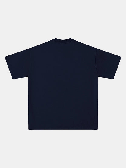 250 GSM LOOSE FIT 'NAVY BLUE' T-SHIRT