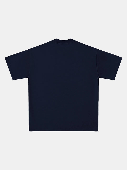250 GSM LOOSE FIT 'NAVY BLUE' T-SHIRT
