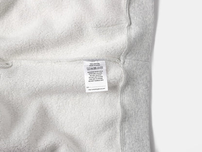 450 GSM CROPPED FIT 'FLOWER GRAY' HOODIE