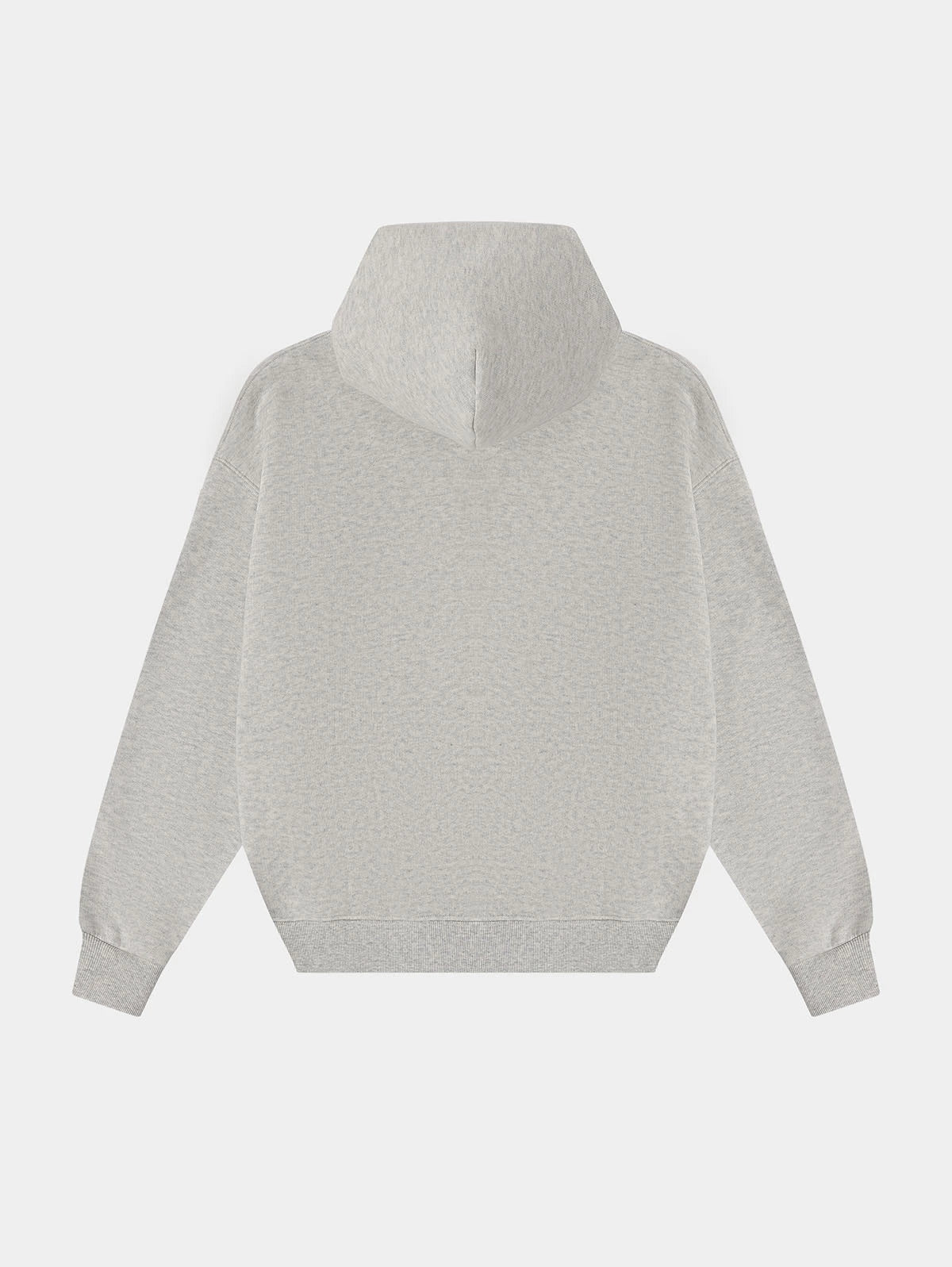 450 GSM CROPPED FIT 'FLOWER GRAY' HOODIE