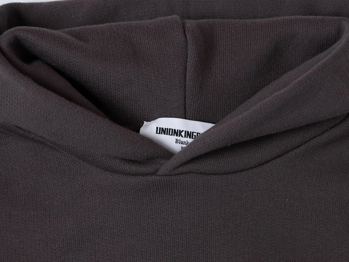 450 GSM CROPPED FIT 'CHARCOAL GRAY' HOODIE