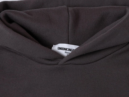 450 GSM CROPPED FIT 'CHARCOAL GRAY' HOODIE