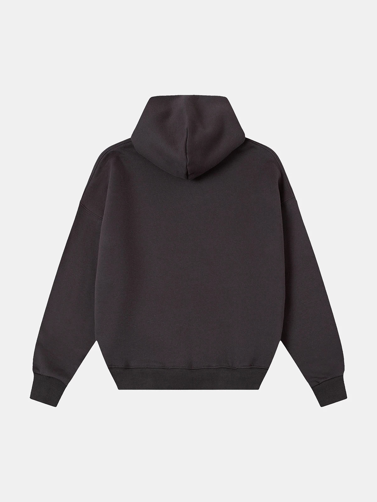 450 GSM CROPPED FIT 'CHARCOAL GRAY' HOODIE