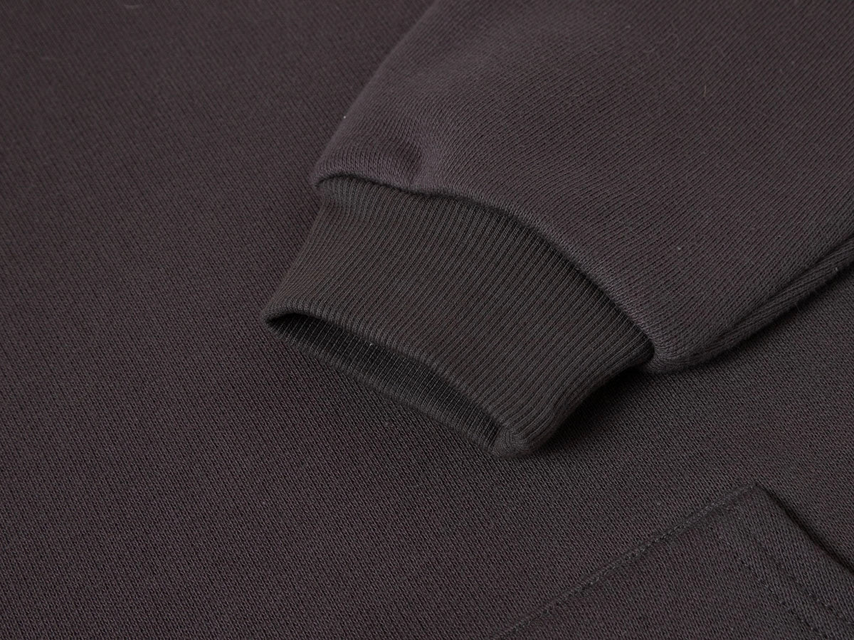450 GSM CROPPED FIT 'CHARCOAL GRAY' HOODIE