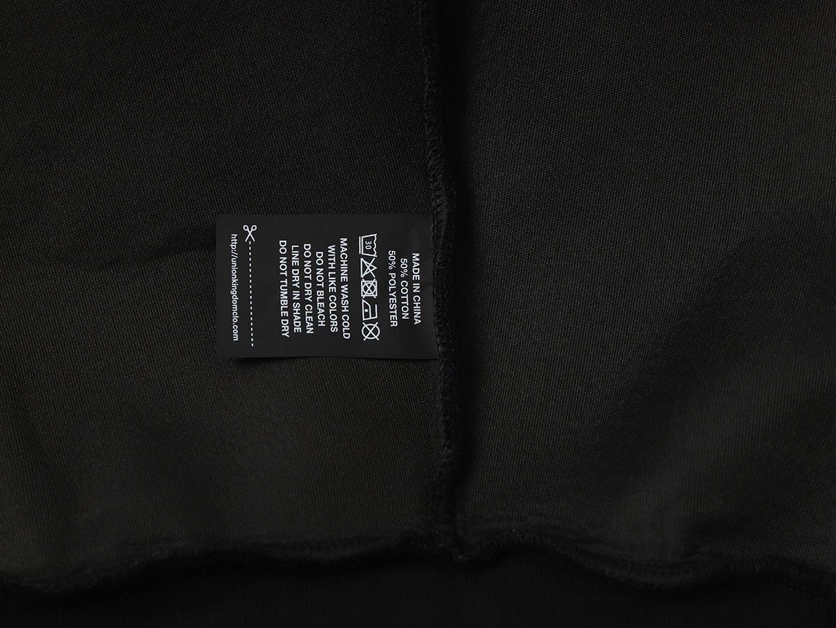 630 GSM BOXY CROPPED FIT 'BLACK' ZIP-UP HOODIE