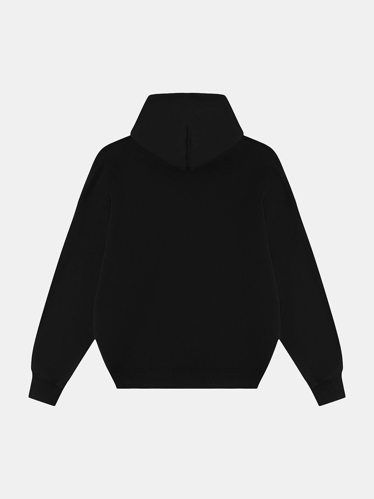 450 GSM CROPPED FIT 'BLACK' HOODIE