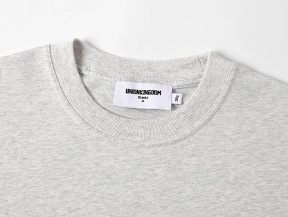 280 GSM LOOSE FIT 'LIGHT FLOWER GRAY' T-SHIRT