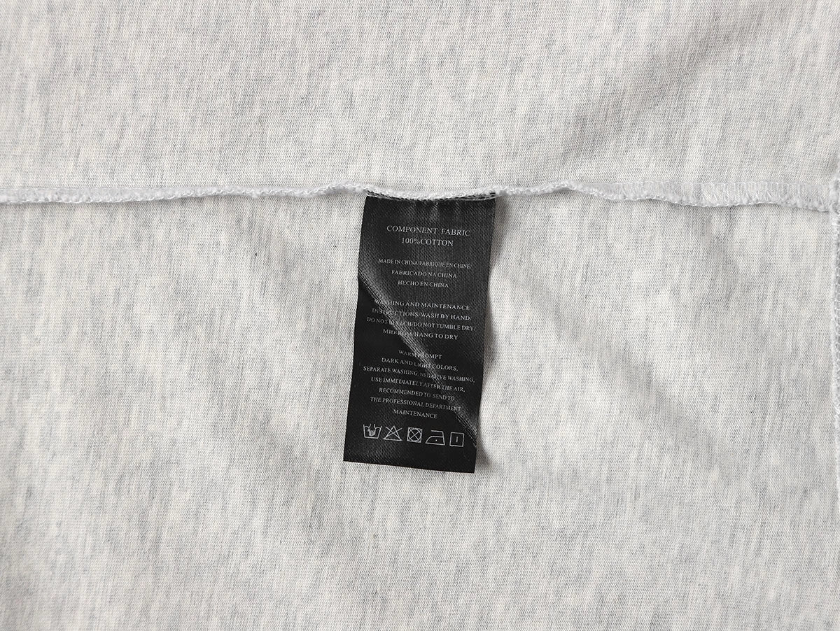 280 GSM LOOSE FIT 'LIGHT FLOWER GRAY' T-SHIRT