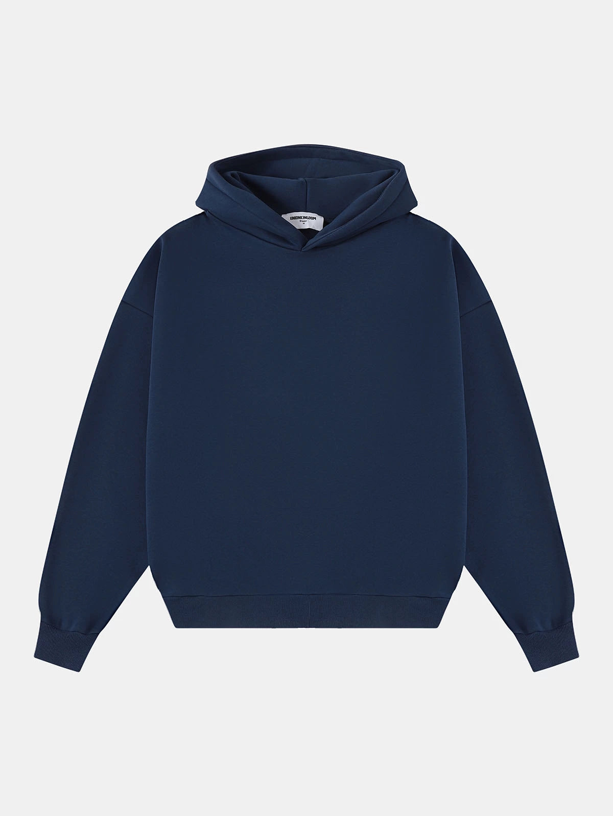 500 GSM  BOXY CROPPED 'DENIM BLUE' HOODIE