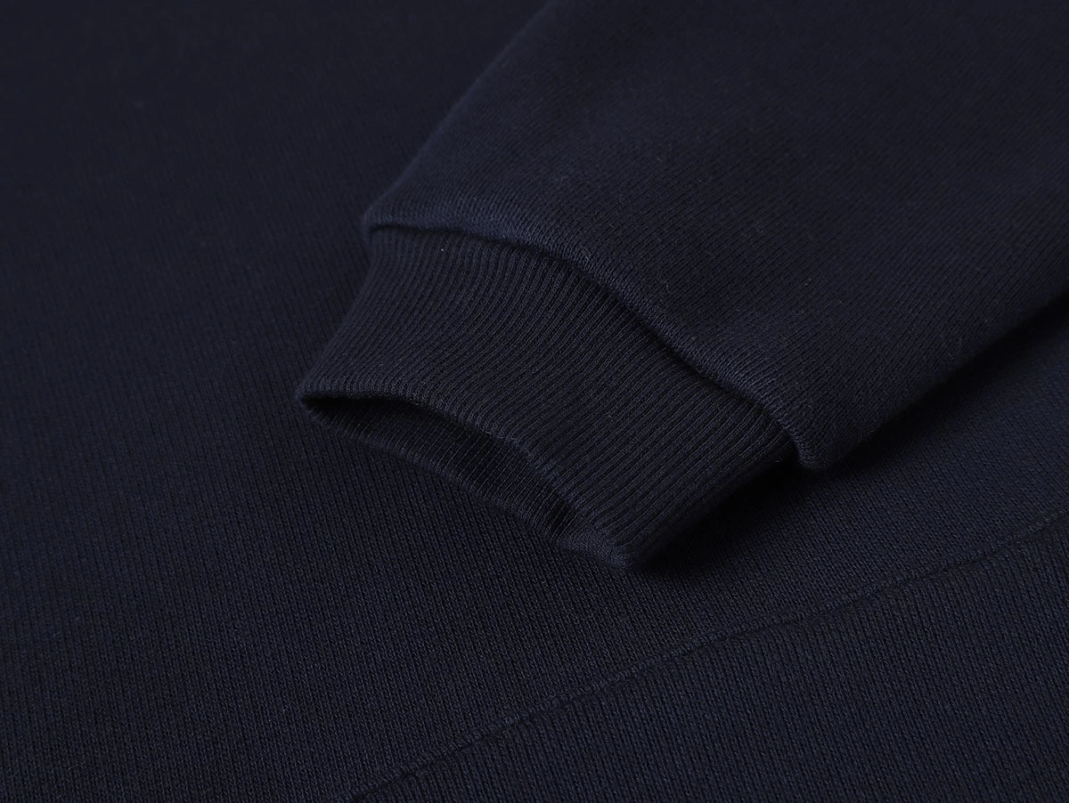450 GSM CROPPED FIT 'NAVY BLUE' HOODIE