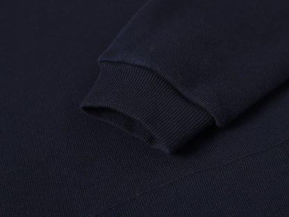 450 GSM CROPPED FIT 'NAVY BLUE' HOODIE