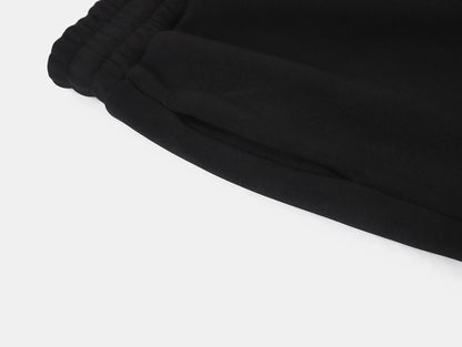 500 GSM LOOSE FIT WIDE LEG 'BLACK' SWEATPANT