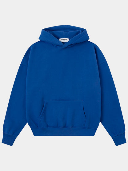 360 GSM CROPPED FIT 'CHEMICAL BLUE' HOODIE
