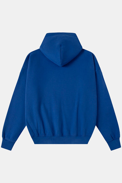 360 GSM CROPPED FIT 'CHEMICAL BLUE' HOODIE