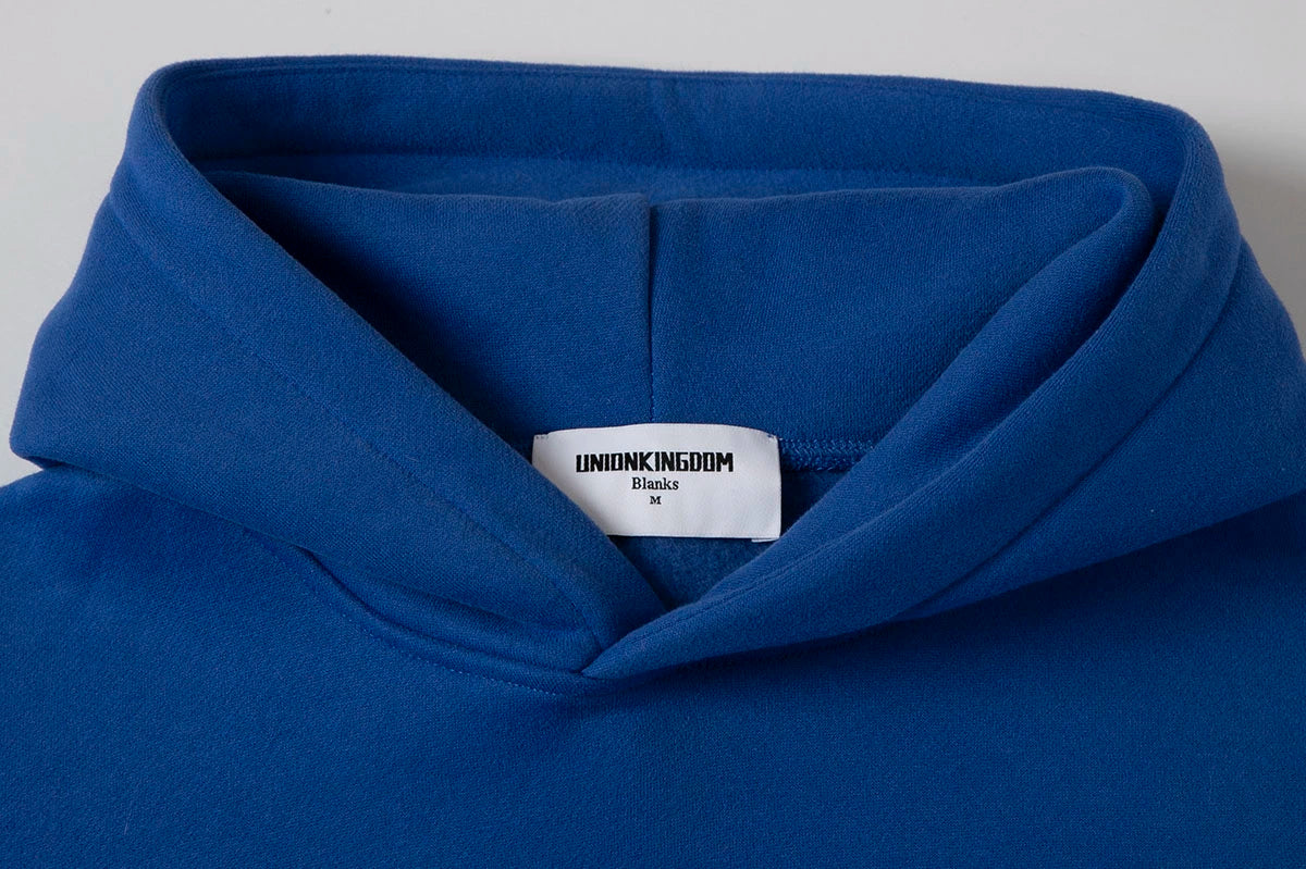 360 GSM CROPPED FIT 'CHEMICAL BLUE' HOODIE