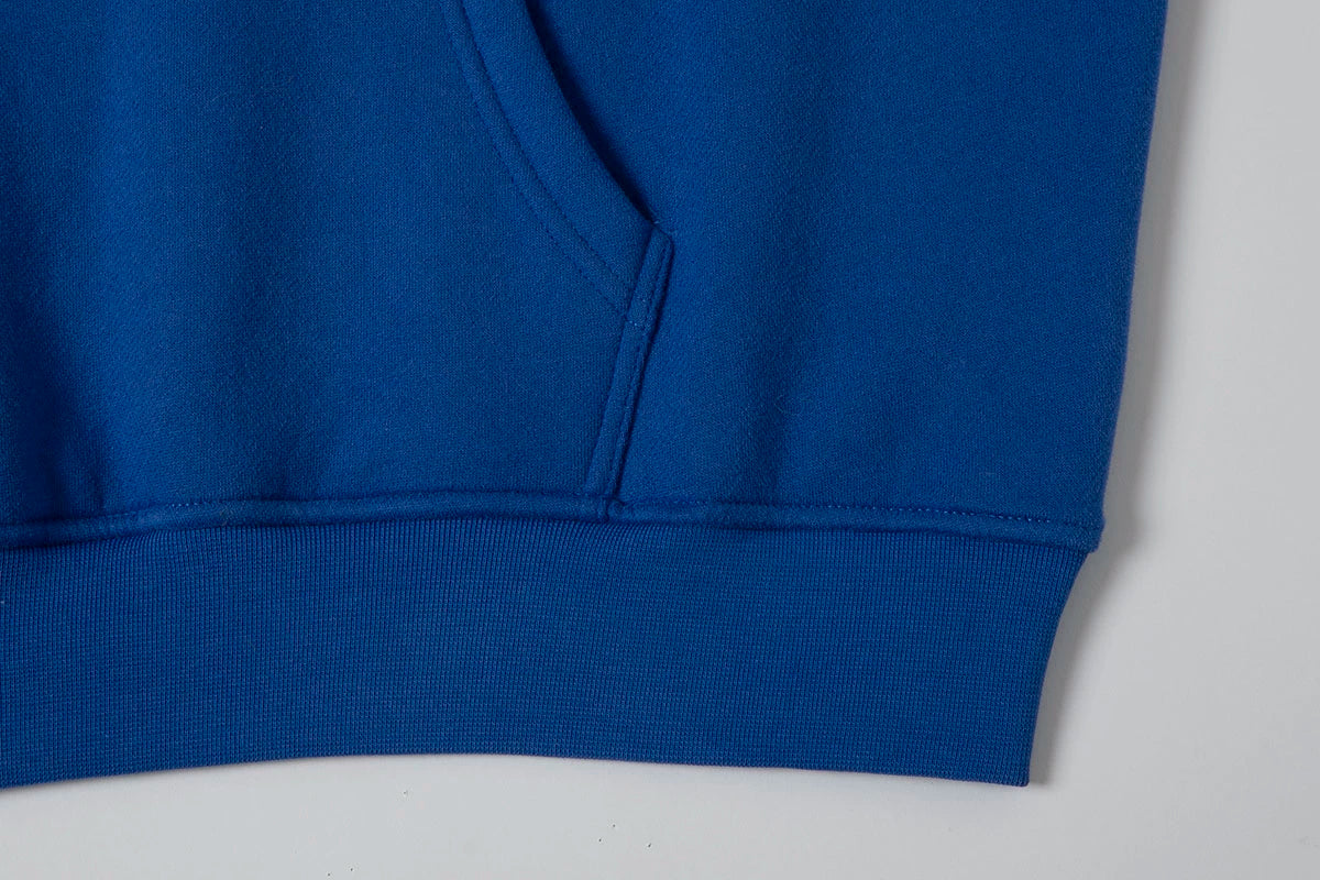 360 GSM CROPPED FIT 'CHEMICAL BLUE' HOODIE