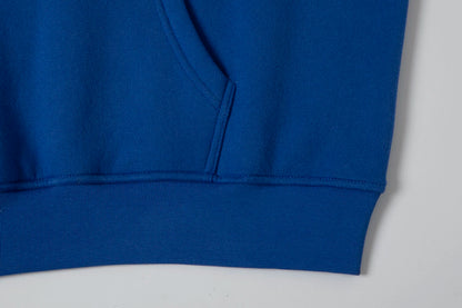 360 GSM CROPPED FIT 'CHEMICAL BLUE' HOODIE