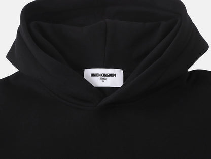360 GSM CROPPED FIT 'BLACK' HOODIE