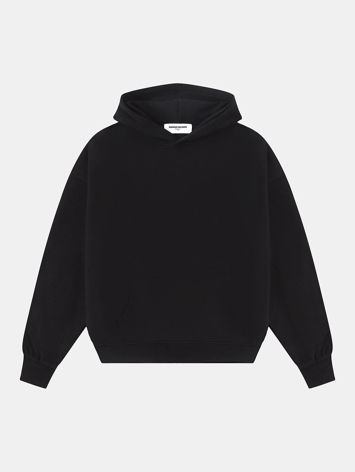 360 GSM CROPPED FIT 'BLACK' HOODIE