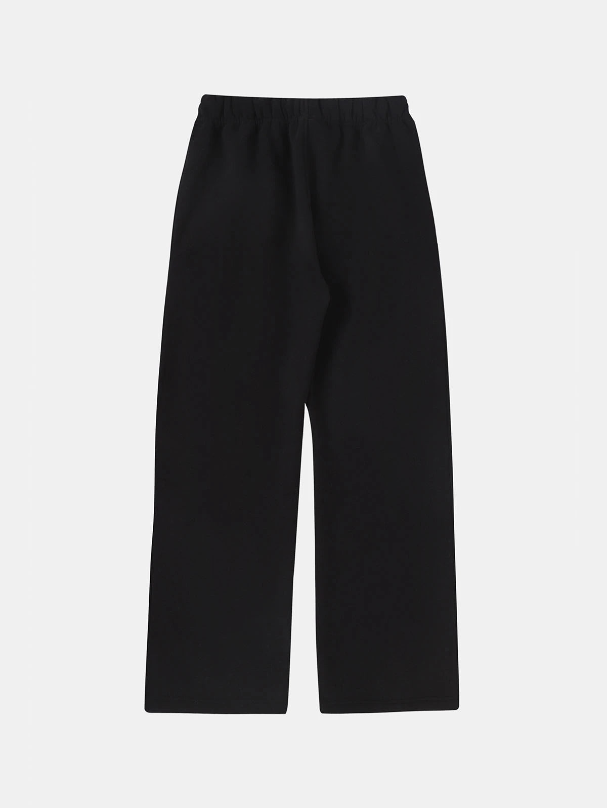 360 GSM NORMAL FIT STRAIGHT 'BLACK' PANTS