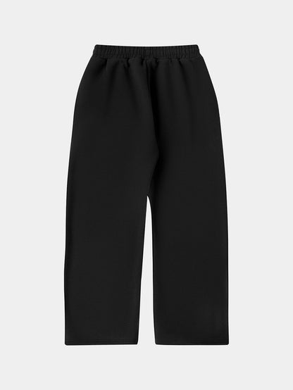 500 GSM LOOSE FIT WIDE LEG 'BLACK' SWEATPANT