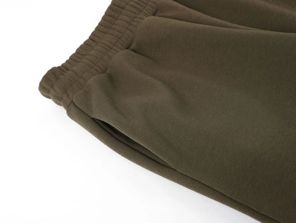 500 GSM LOOSE FIT WIDE LEG 'OLIVE' SWEATPANT