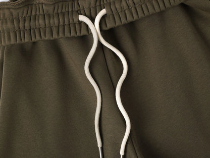 500 GSM LOOSE FIT WIDE LEG 'OLIVE' SWEATPANT