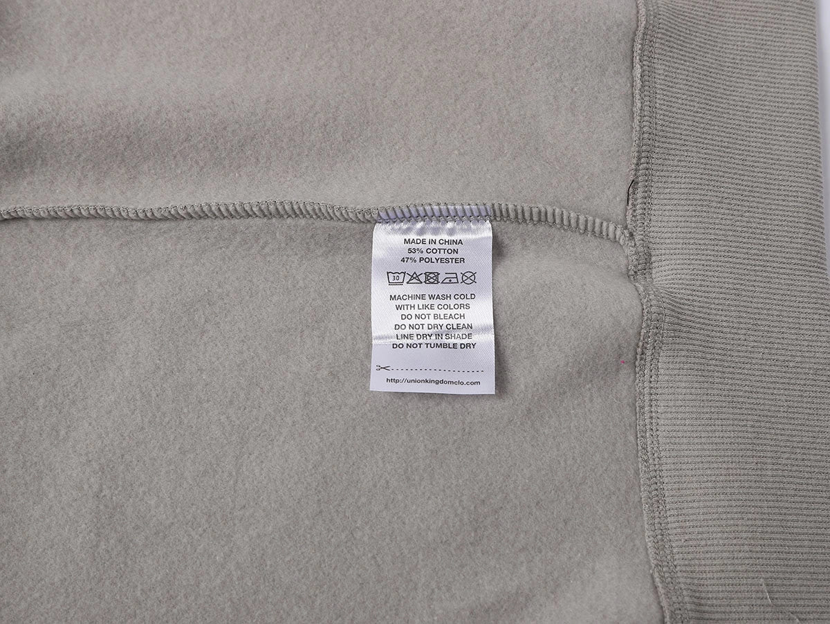 360 GSM CROPPED FIT 'SILVER GRAY' ZIP-UP HOODIE
