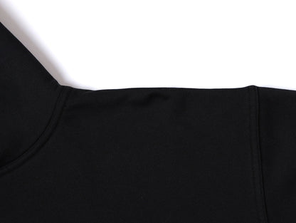 420 GSM CROPPED FIT 'BLACK' HOODIE