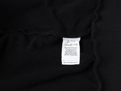 420 GSM CROPPED FIT 'BLACK' HOODIE