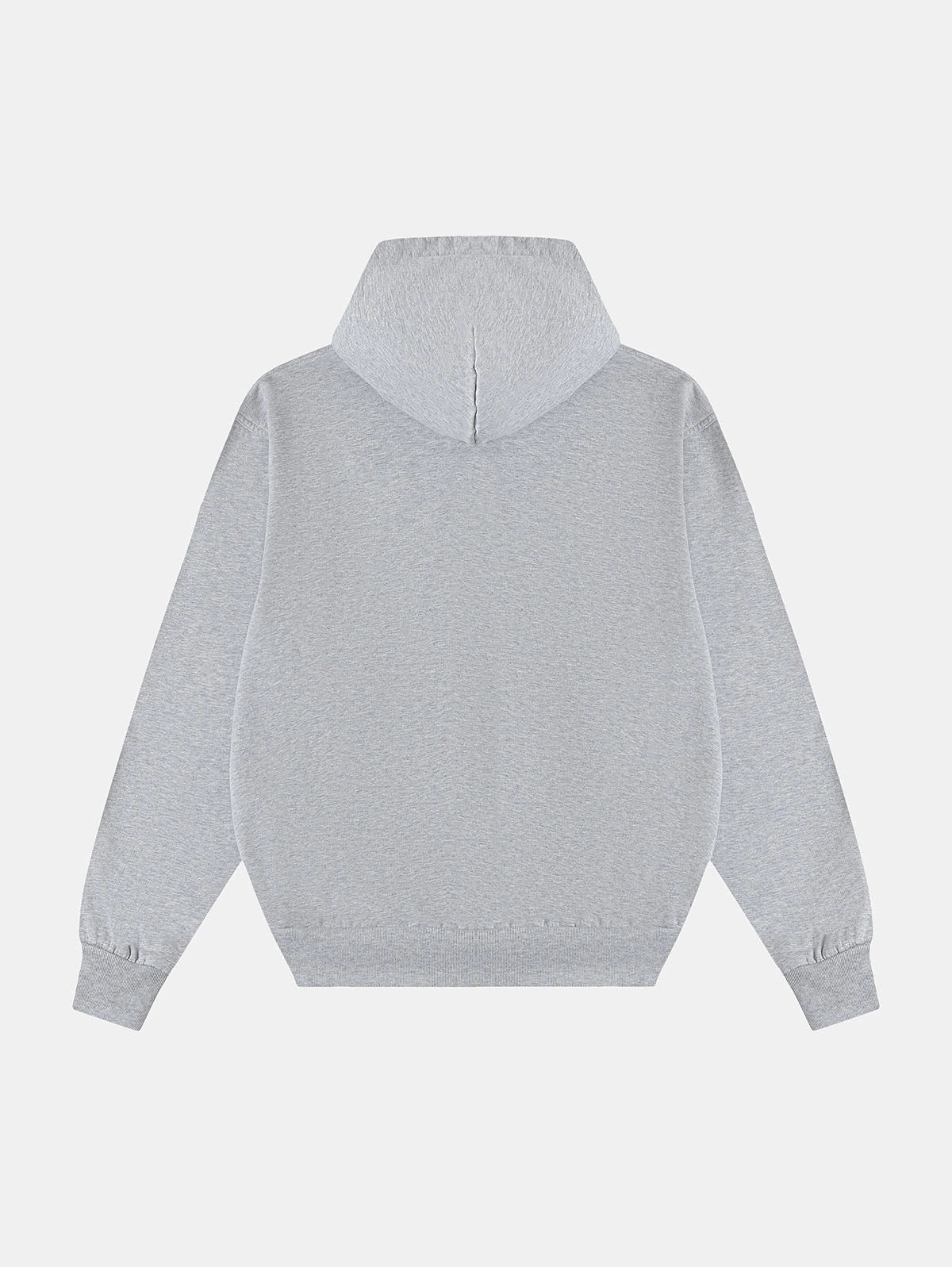 420 GSM CROPPED FIT 'FLOWER GRAY' HOODIE